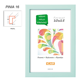 CODEX rám dřevo PINIA  30x40 cm, světle tyrkysový  (16)